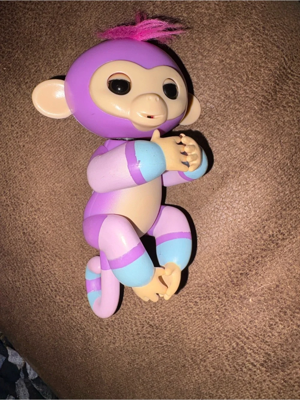 Interactive Purple & Pink Toy Monkey for Kids